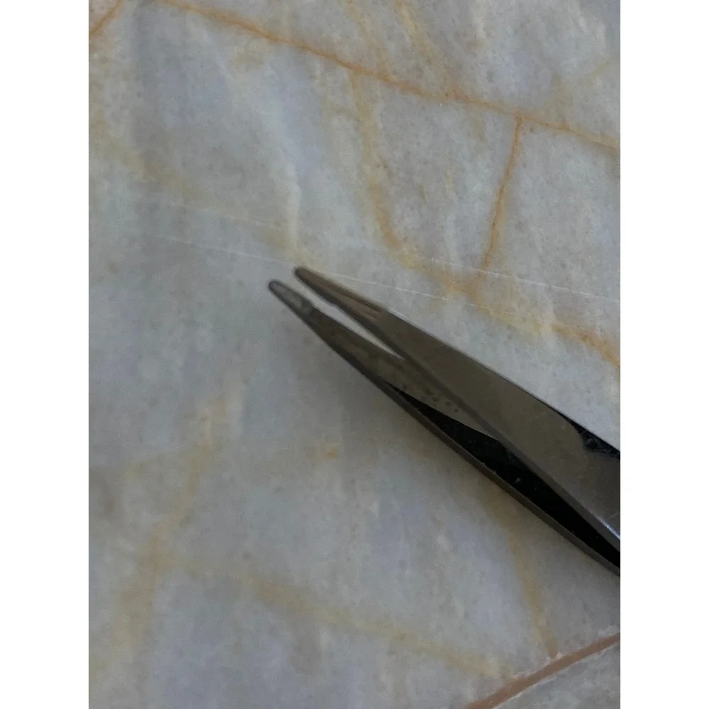 Japonesque Slant Tip Tweezers Gunmetal Stainless Steel Precision Grooming Tool